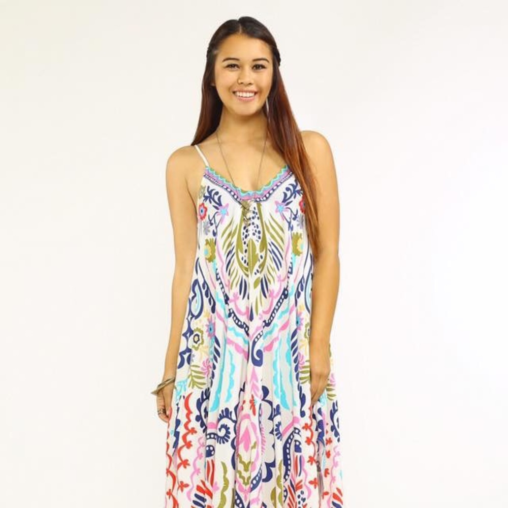 Tropical Midi Dress